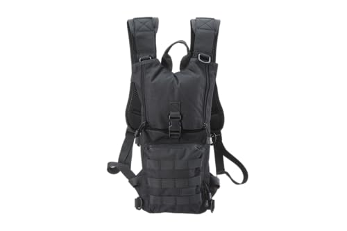 Lancer Tactical Lightweight Nylon Hydration Backpack - Ideal for EDM Music Festivals, Hiking, Running, Cycling, Airsoft, H...