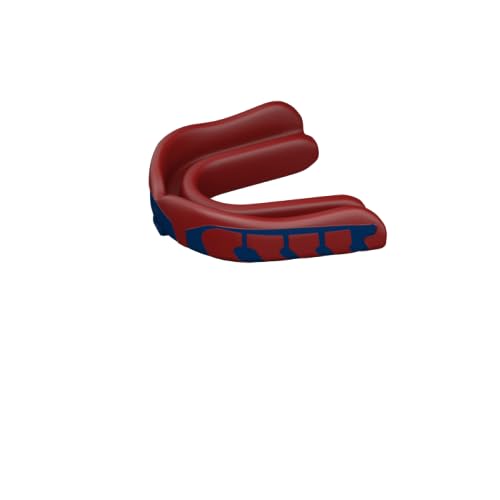 Velocity Champion Youth Mouthguard, 2 Pack, Royal & Red - for Ages 11 to 18 - Ideal for Lacrosse, Football, Hockey, Basketball, Soccer, Boxing, Martial Arts, Field Hockey, and More