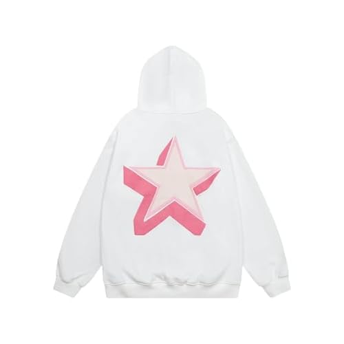 Aelfric Eden Womens Oversized Star Graphic Hoodies Fashion Long Sleeve Hoodie Pullover Hooded Sweatshirt Unisex