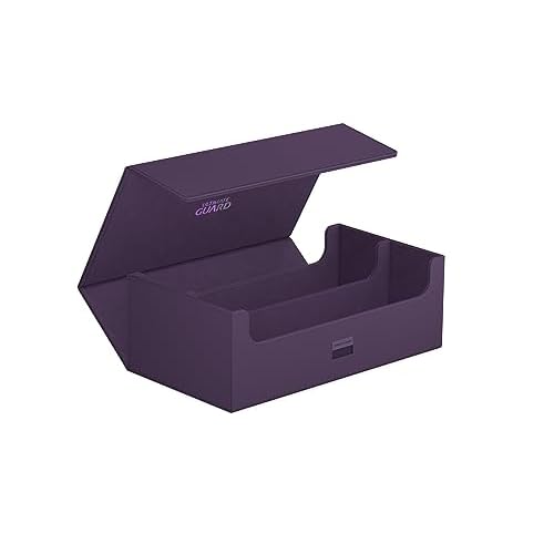 Ultimate Guard Arkhive 800+, Deck Case for 800 Double-Sleeved TCG Cards, Purple, Compatible with Boulders, Magnetic Closure & Microfiber Inner Lining