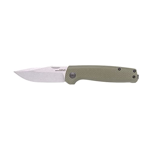 SOG Terminus SJ Daily Ambidextrous Carry Folding Knives with Slip Joint Mechanism | G10 Handle | CRYO D2 Steel Blade