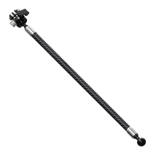 NovelGoal Selfie Stick, Adjustable Carbon Fiber Extension Pole, Lightweight Motorcycle Extension Invisible Rod Bracket for...