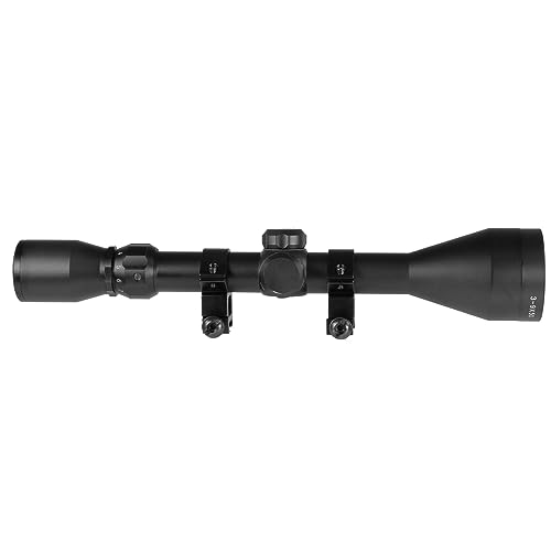 Truglo BUCKLINE Tactical Hunting Shooting Durable Waterproof Fogproof 1" Aluminum Tube Riflescope with Weaver-Style Mount Rings & Elastic Lens Covers Included