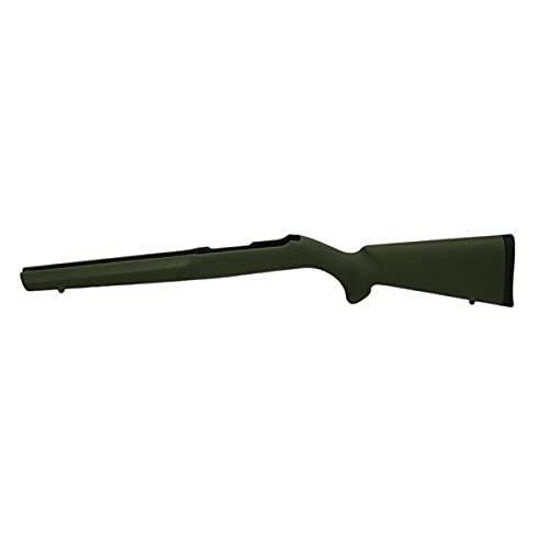 Hogue Rubber OverMolded Stock for Ruger 10/22 with Standard Barrel Channel, OD Green - 22200