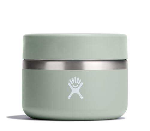 Hydro Flask Food Jar – Insulated Stainless Steel, Snack Travel Container for Hot Food, Lunch, & Soup 12 Oz Agave Green
