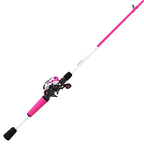Zebco Roam Baitcast Reel and Fishing Rod Combo, 6-Foot 6-Inch 2-Piece Fiberglass Fishing Pole with Split-Grip MaxTac Rod H...