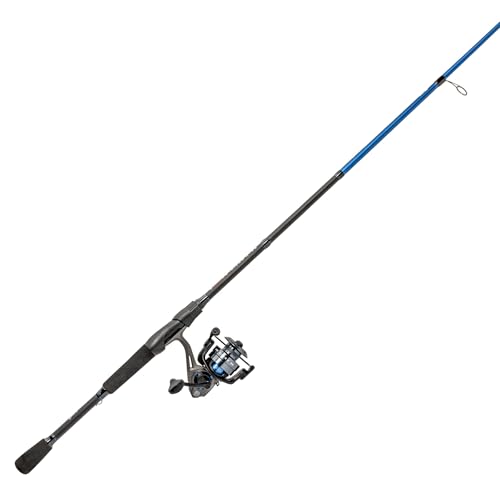 Lew’s American Hero Spinning Reel and Fishing Rod Combo, Fast Action IM6 Graphite Rod, 4+1 Bearings, 6.2:1 Gear Ratio, Spe...