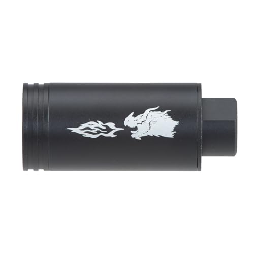 Spitfire Airsoft Tracer Unit with Flame Effect Dracarus Style for 14mm CCW Thread with 11mm CW Adapter