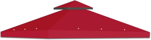 TGEHAP 10x10 Canopy Replacement Top Double Tiered Gazebo Cover for Yard, Patio & Garden Durable Sunshade Replacement, Dual...