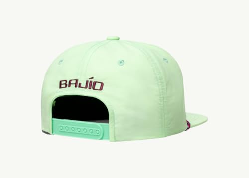 Bajío Flat Brim Fishing Hat – Marine Art Snapback Trucker Cap with Embroidered Ocean Design, Breathable and Coastal-Ready