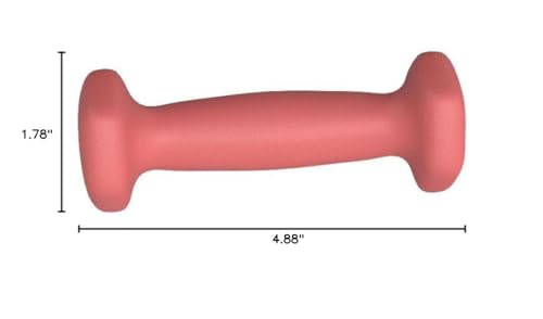 Amazon Basics Neoprene Dumbbell Hand Weights, 1 Pound, Pair, Pink