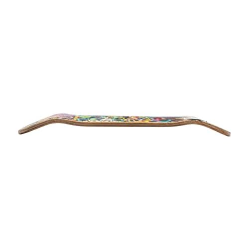 Premium Fingerboard Graphic Deck, Graffiti Wall - 34mm x 97mm - Heat Transfer Graphics, Pro Shape & Size - Pre-Drilled Holes - Includes Prolific Foam Tape - Teak Tuning