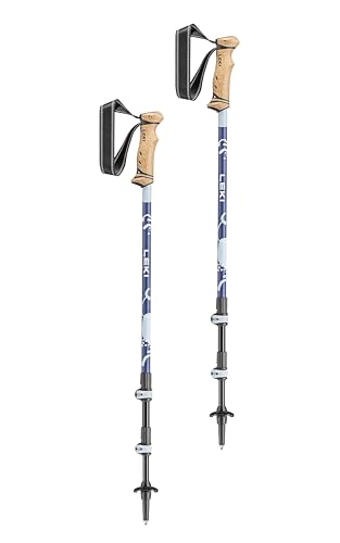 LEKI Spirit Lite Aluminum Adjustable Lightweight Walking Poles for Trekking & Hiking