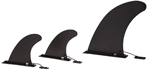 Retrospec Replacement Fins for Inflatable Paddle Board - Essential SUP Accessories Set of 3 - Removable Black Fins for Pre...