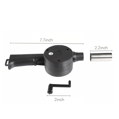 Fireplace Bellows Hand Crank Air Blower Portable Manual Bellow for Outdoor Barbecue Grill Stove Picnic Hiking Camping Camp...