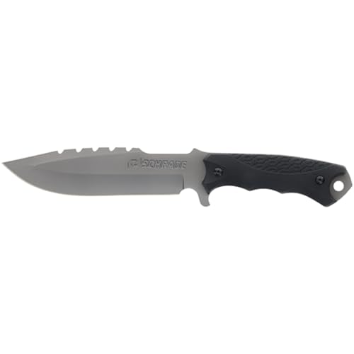 Schrade Delta Class Extreme Survival Fixed Blade 10.75in with 6in AUS-10 Steel Blade and Non-Slip Grip for Camping and Bus...