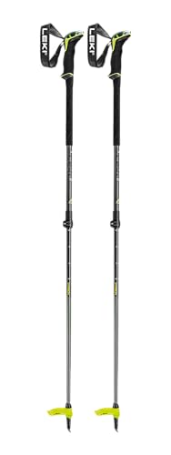 LEKI Guide Lite 2 Carbon Adjustable Lightweight Ski Poles for Backcountry Skiing & Snowboarding