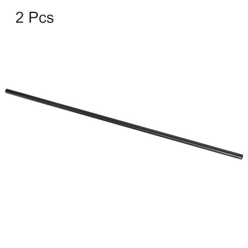 uxcell 2Pcs Carbon Fiber Tubes 8 x 10 x 420mm Plain Weave Glossy Surface Rod 3K Roll Wrapped Carbon Round Tubing for RC Ai...