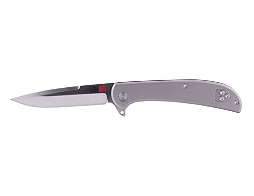 Al Mar Knives Ultralight Hawk 2.75" Blade Titanium Handle Folding Knife, Titanium