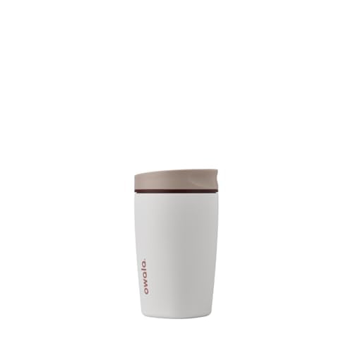 Owala SmoothSip Slider Insulated Stainless Steel Coffee Tumbler, Reusable Iced Coffee Cup, Hot Coffee Travel Mug, BPA Free...