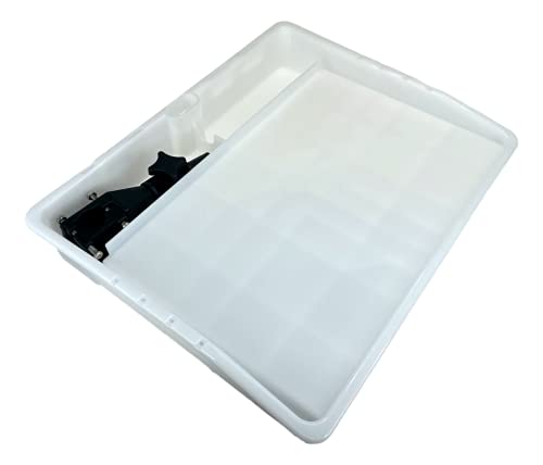 Pactrade Marine Bait Cutting Board for Boat - Adjustable Fish Cleaning Filet Table with Compartments, Knife Slots, and Eng...