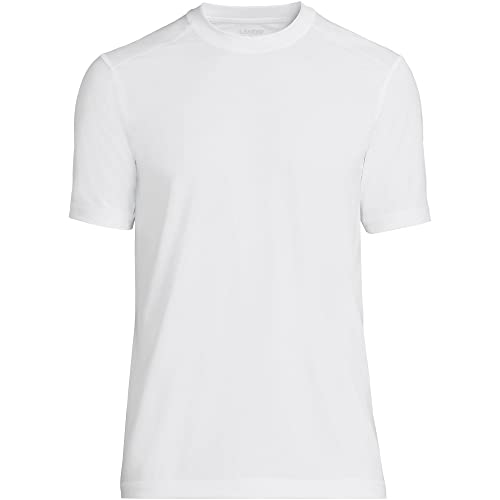 Lands' End Men's Short Sleeve Swim Tee Rash Guard