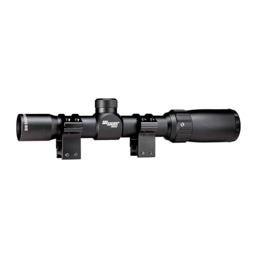 SIG SAUER AIR T4 1-4x24mm 1-Inch Aluminum Tube Durable Adjustable Shooting Aiming Airsoft Air Gun Scope, Mil-Dot Reticle, Picatinny Scope Rings Included