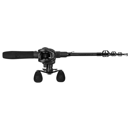 ProFISHiency Premium Baitcast Pocket Combo | Medium Action IM6 Graphite | 43” Telescopic Rod | Tiny Spinning Reel w/ 5.2:1...