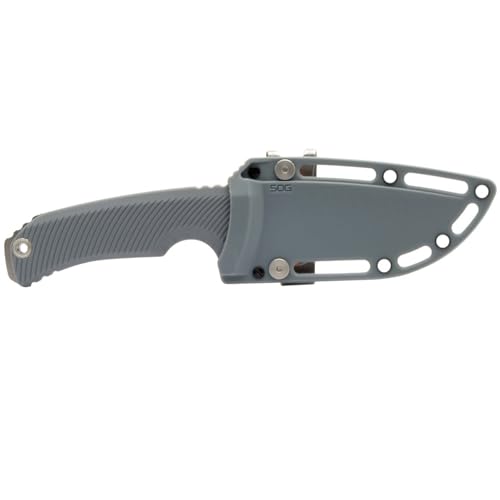 SOG Tellus FX Full-Sized Fixed Blade Knives 4.2" Full-Tang CRYO 440C Steel Blade GRN Handle UMS Compatible Sheath