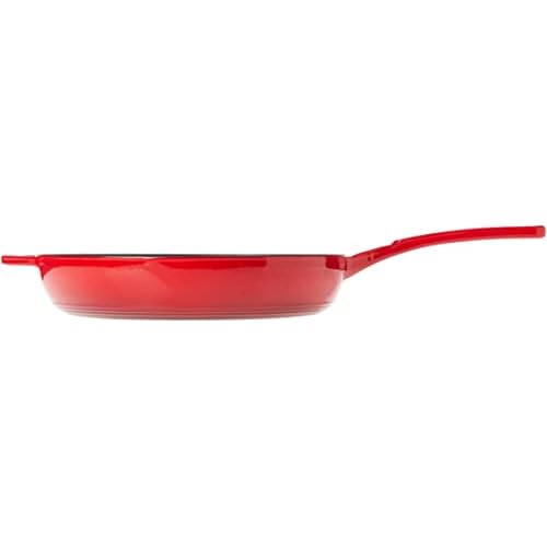 Lodge Enameled Cast Iron Skillet, 11-inch, Red