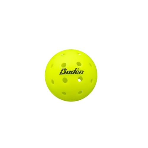 Baden PRO1 Outdoor Pickleball Balls 3-Pack | USA Pickleball (USAPA) Approved | Durable Tournament Grade One-Piece Construction for Competitive Players | Neon Yellow