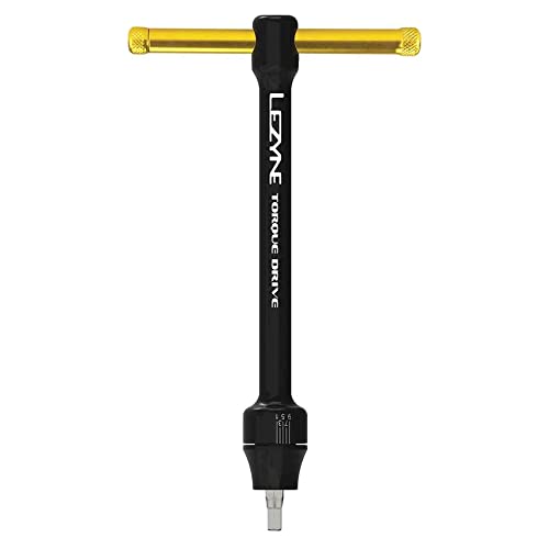LEZYNE Torque Drive Bike Multi-Tool, CNC Machined Aluminum, Magnetic Hold, 11 Interchangeable Bits, Cross-Head & Flathead, Compact, Portable Bicycle Torque Wrench Kit