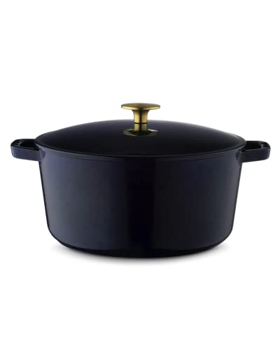 Milo by Kana 3.5-quart Enameled Cast Iron Dutch Oven with Lid | Premium Casserole Cooking Pot | Enamel Coating Inside and ...