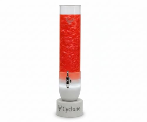 RoxiSpice 3L LED Light Up Drink Dispenser – Spinning Vortex Mixer, Battery Operated, Plastic Beverage, Lemonade, & Juice D...
