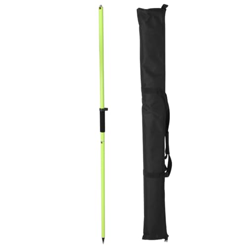 Fancyall GPS Pole, 6.6FT Surveying Prism Pole, 2M Prism Pole for Land Surveying, Black