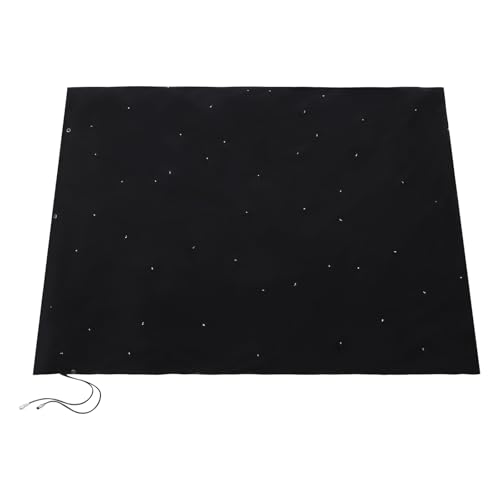LED Star Curtain Backdrop Light,DMX512 Control White Colors LED Galaxy Props Night Sky Stars Starry Lighting Background fo...