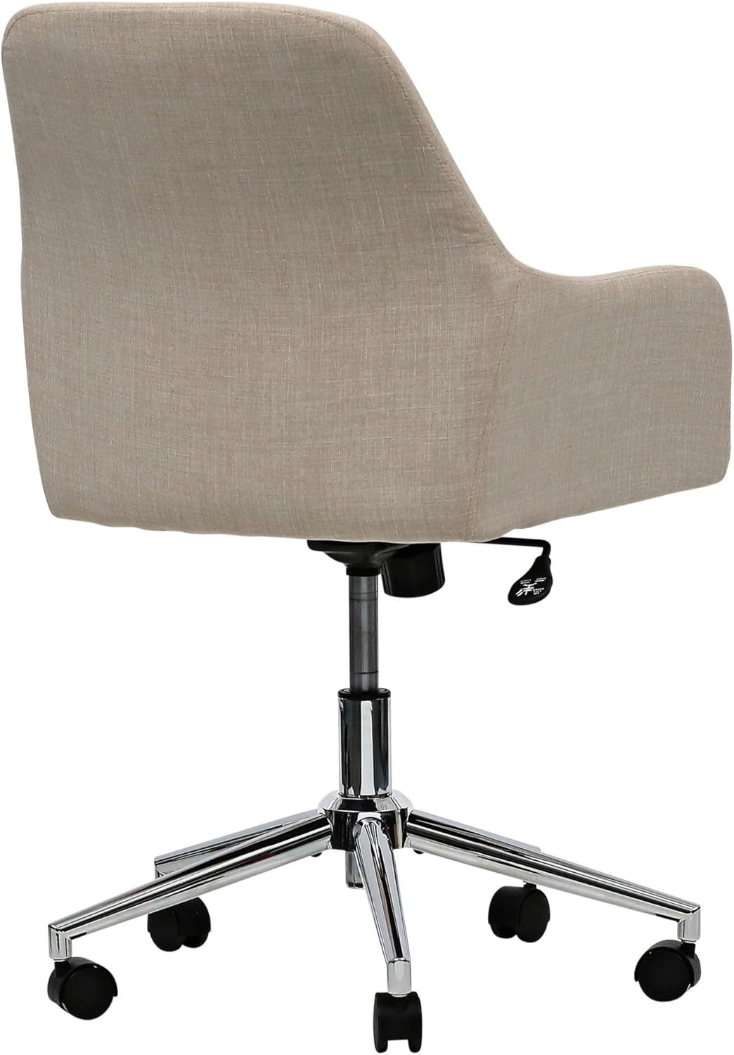 Office Chair - Workspace by  Mid-Century Task Chair, Supports up to 275 Lb, 18.9" to 22.24" Seat Height, Cream Seat, Cream Back