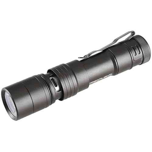 Streamlight 66210 MegaStream USB 1800-Lumen 26000-Candela Rechargeable EDC Flashlight Includes Rechargeable Battery, USB-C Cable, and Holster, Black