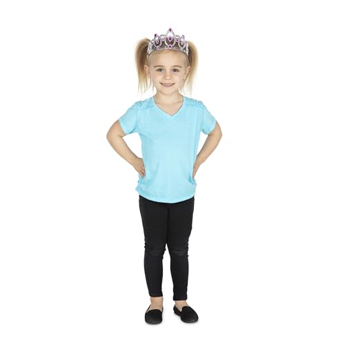 Melissa & Doug Dress-Up Tiaras Play Set for Kids (4-Piece) – Pretend Princess Crowns for Costume Role Play – Preschool Jew...