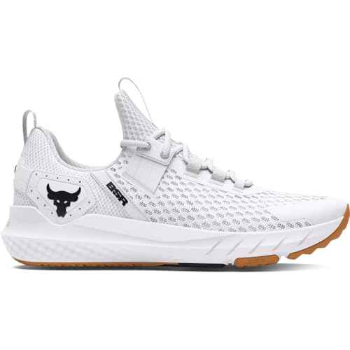 Under Armour Men's Project Rock Blood Sweat Respect 4, (100) White/Distant Gray/Black, 11.5, US