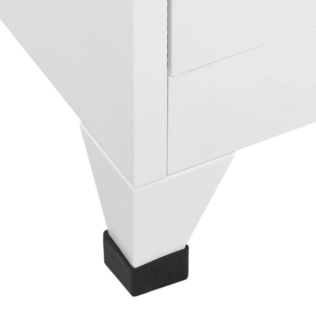 RCODSSK Industrial Steel Locker Cabinet with Lockable Door, 15x17.7x70.9 Inches, Large Storage Compartment with Shelf and Hanging Bar for Clothes, Name Card Holder, Ideal for Sports