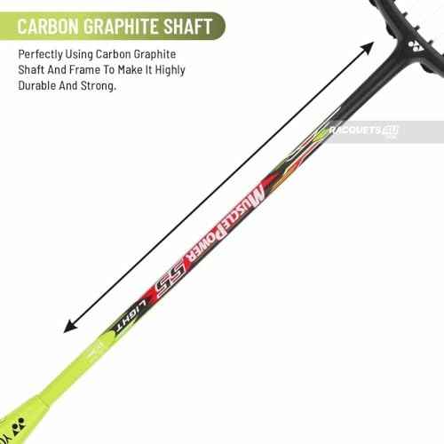 YONEX Muscle Power 55 Light Badminton Racket Grip Size 4U G5, Black Lime