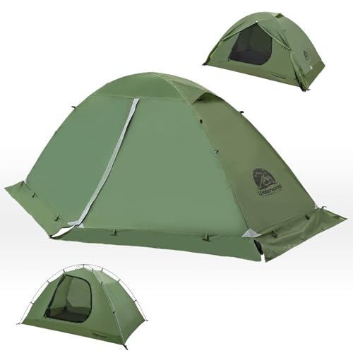 1/2 Person Backpacking Tent for 4-Season - Winter Waterproof Tent for One Person, Lightweight Camping Gear for Backpackin...