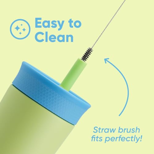 Owala Kids Insulation Stainless Steel Tumbler with Spill Resistant Flexible Straw, Easy to Clean, Kids Water Bottle, Great...