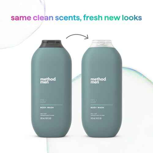 Method Men Body Wash, Sea + Surf, Paraben and Phthalate Free, 18 fl oz (Pack of 1)