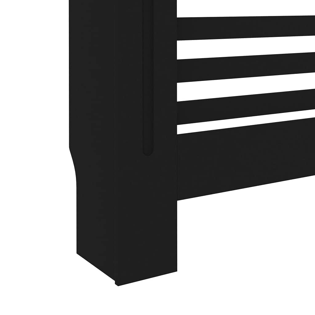 vidaXL Radiator Cover, Radiator Guard for Home Office, Heater Cover for Living Room Decorative, Heating Cabinet Protective Cover, Black MDF
