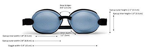 Eye Eco Tranquileyes Mini Sleep Eye Mask – Dark Eye Mask for Dry, Irritated Eyes - Soft Comfort Eye Shade - Adjustable Straps Creates Darkness – Travel, Nap, Sleep – Blue, Not One-Size-Fits-All