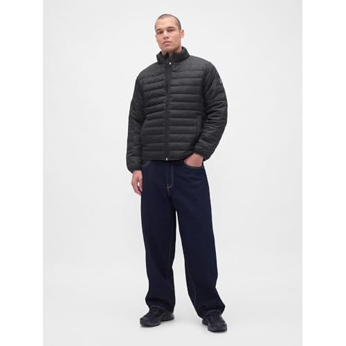 GAP mens Logo Lightweight Puffer Jacket