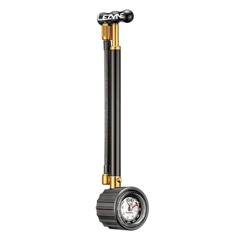 LEZYNE Shock Drive Bicycle Hand Pump, High Pressure 400psi Shock Pump, Portable, Mountain & Road Bike Pump