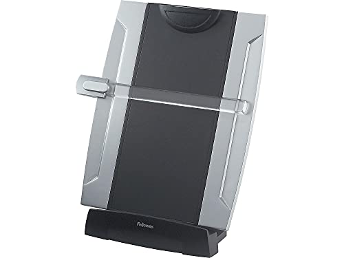 Fellowes Office Suites Desktop Copyholder with Memo Board, Black/Silver (8033201), 15" x 10.3" x 6"